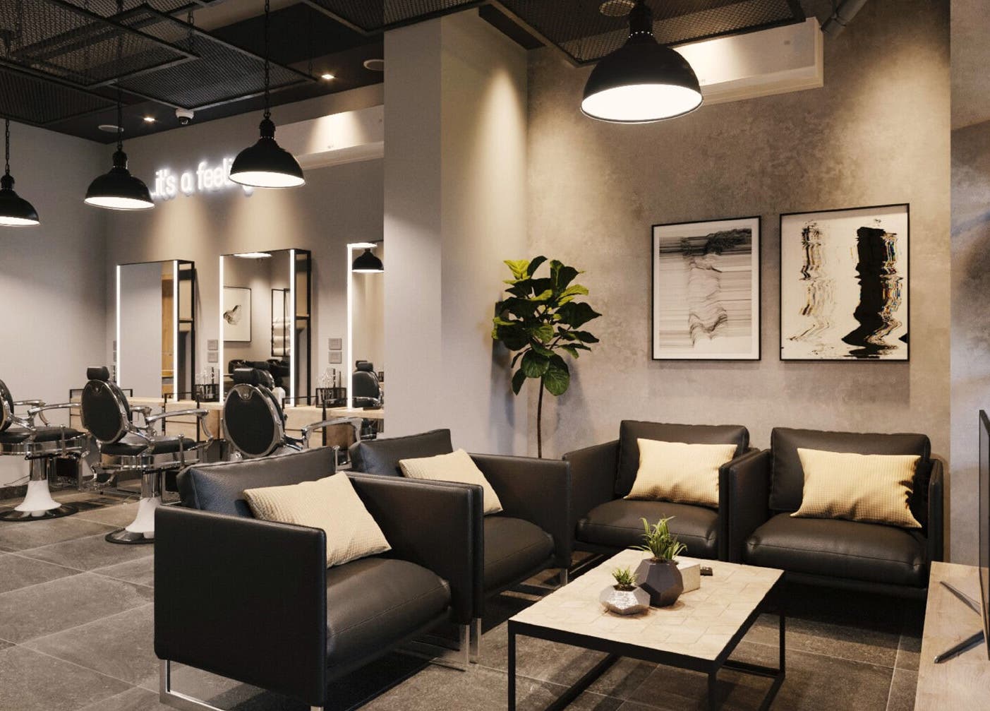 ديكور عصري في صالون جدو - مدينة نصر، محافظة القاهرة‬, محافظة القاهرة‬, EG، يبرز الأثاث الأنيق وجو الراحة.