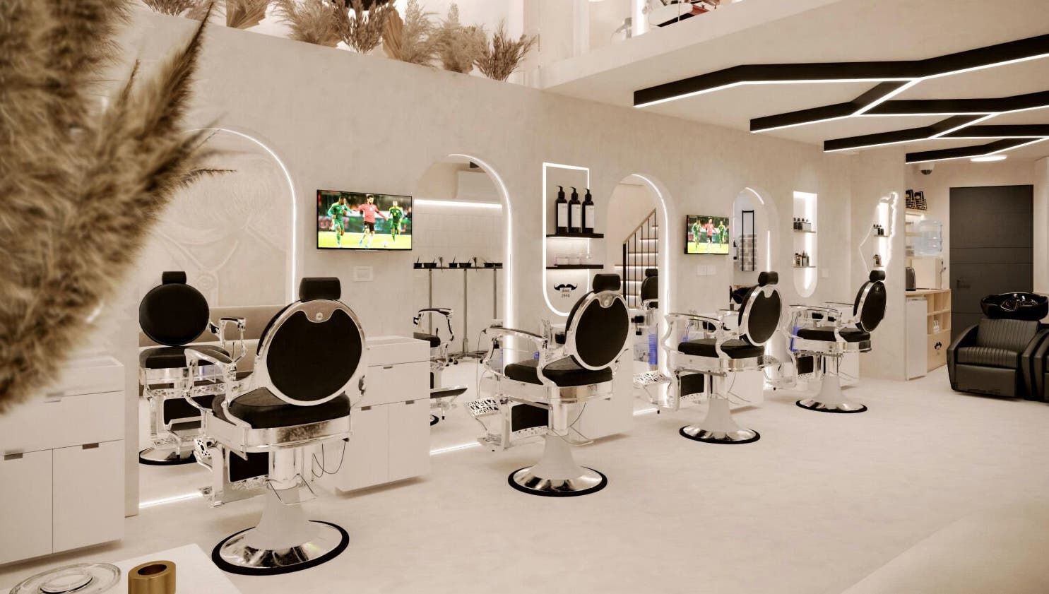 مقاعد مريحة في صالون جدو - شبرا - الساحل، مجهز بأحدث التقنيات في Cairo Governorate, Cairo Governorate, EG.