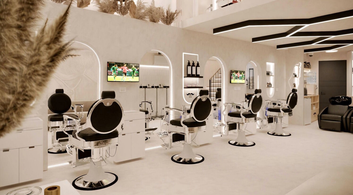 مقاعد مريحة في صالون جدو - شبرا - الساحل، مجهز بأحدث التقنيات في Cairo Governorate, Cairo Governorate, EG.