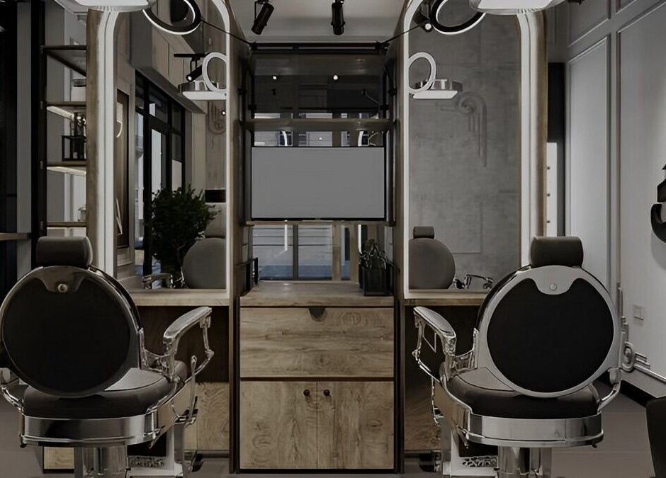 ديكور عصري في صالون جدو - شبرا -الترعة البولاقية، القاهرة، مكان مريح وجذاب.