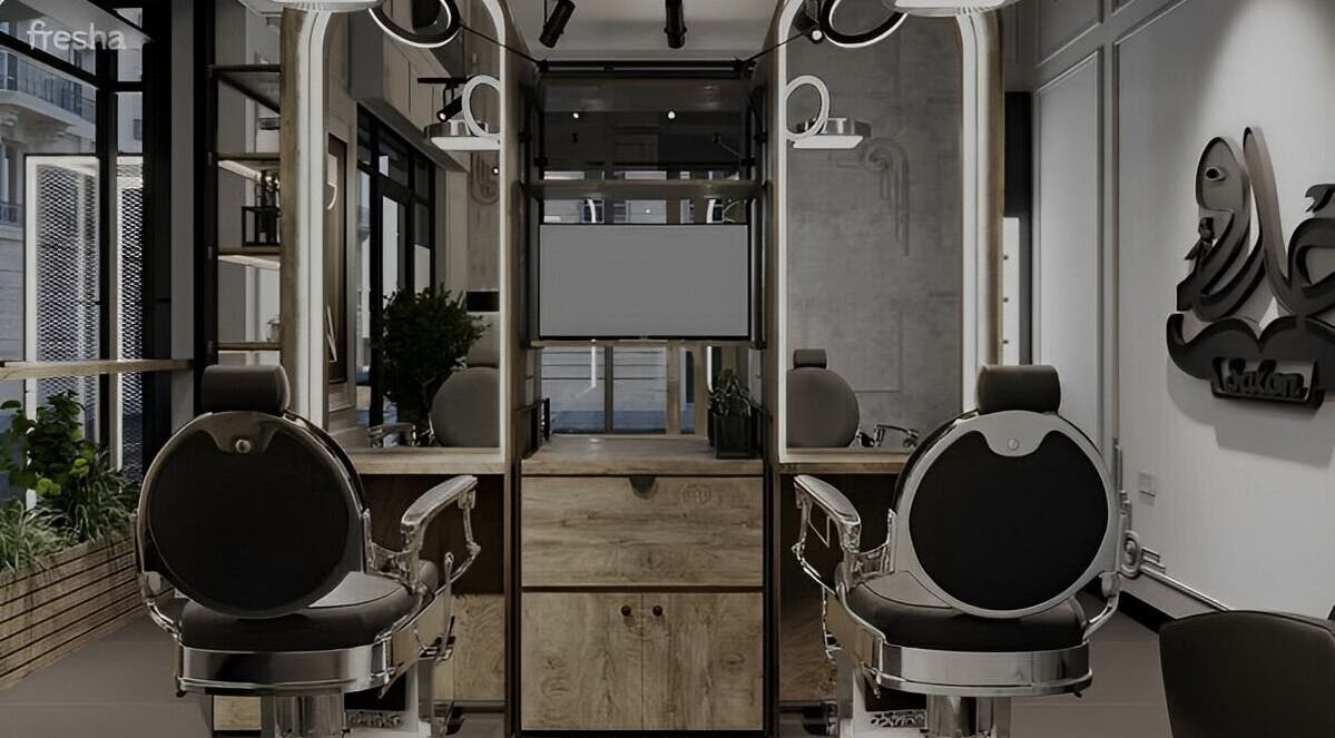 ديكور عصري في صالون جدو - شبرا -الترعة البولاقية، القاهرة، مكان مريح وجذاب.