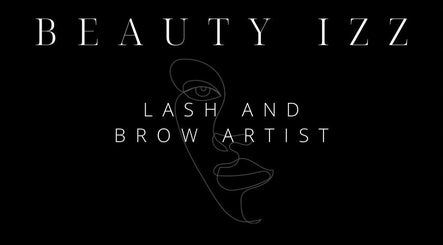 Beauty Izz lash and brow artist logo in Fullers Slade, England, GB. Minimalist face outline.