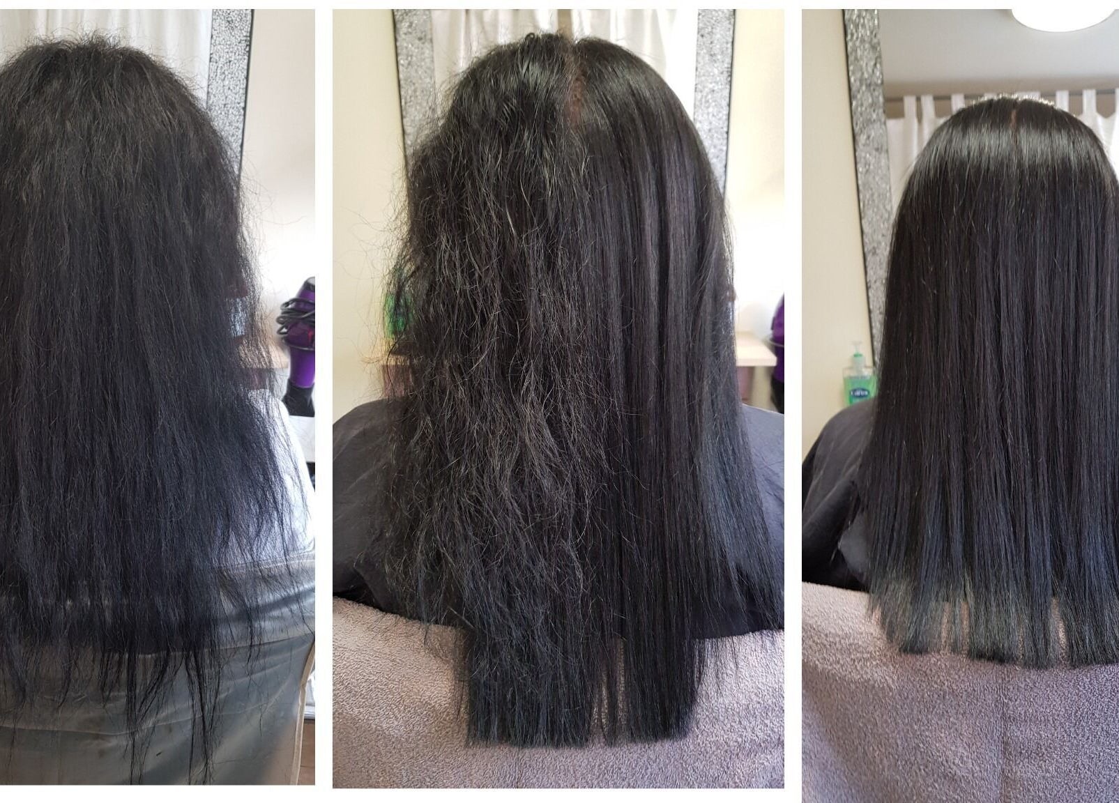 Hair transformation at Hair by Elena P in London, England, GB shows stunning before-and-after results.
