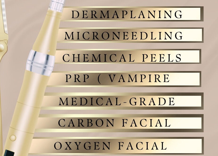 Elegant display of advanced skincare treatments at The Secret Clinic✨️ in Nuneaton, England MP, GB.