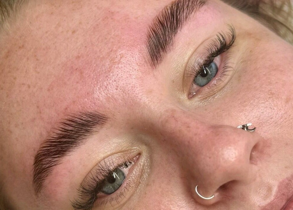 Perfectly shaped eyebrows at Tiptoe Beauty and Aesthetic‘s, Nuneaton, England, GB.