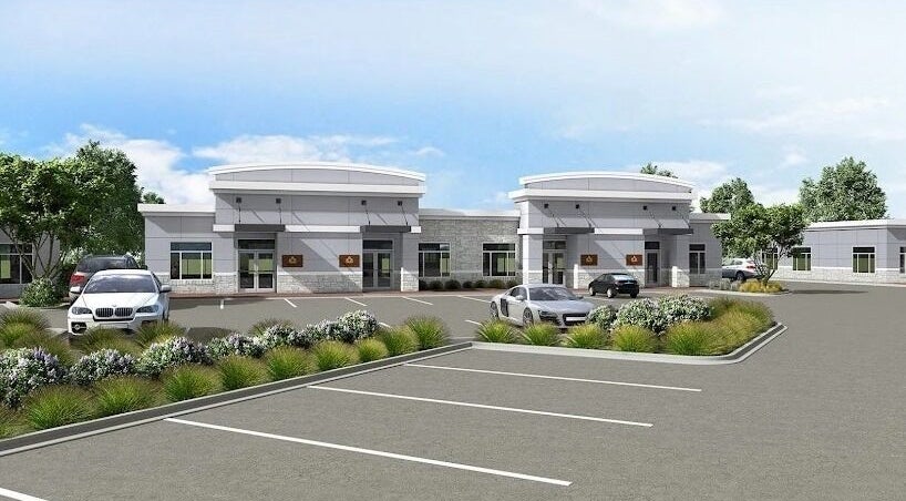 Highness Med Spa in Allen, Texas, US showcases a modern building with ample parking and manicured surroundings.