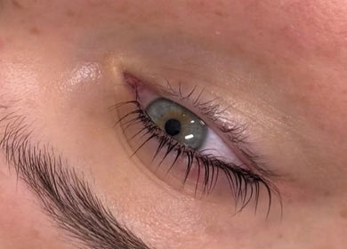 Beautiful eye and eyebrow detail from Lous L.A.B, Tonbridge, England, GB, highlighting elegance.
