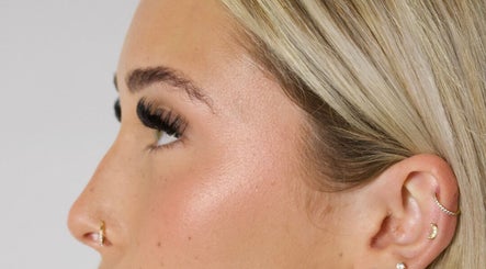 Side view of elegant lash extensions at Lashes with Ange, Varsity Lakes, Queensland, AU.