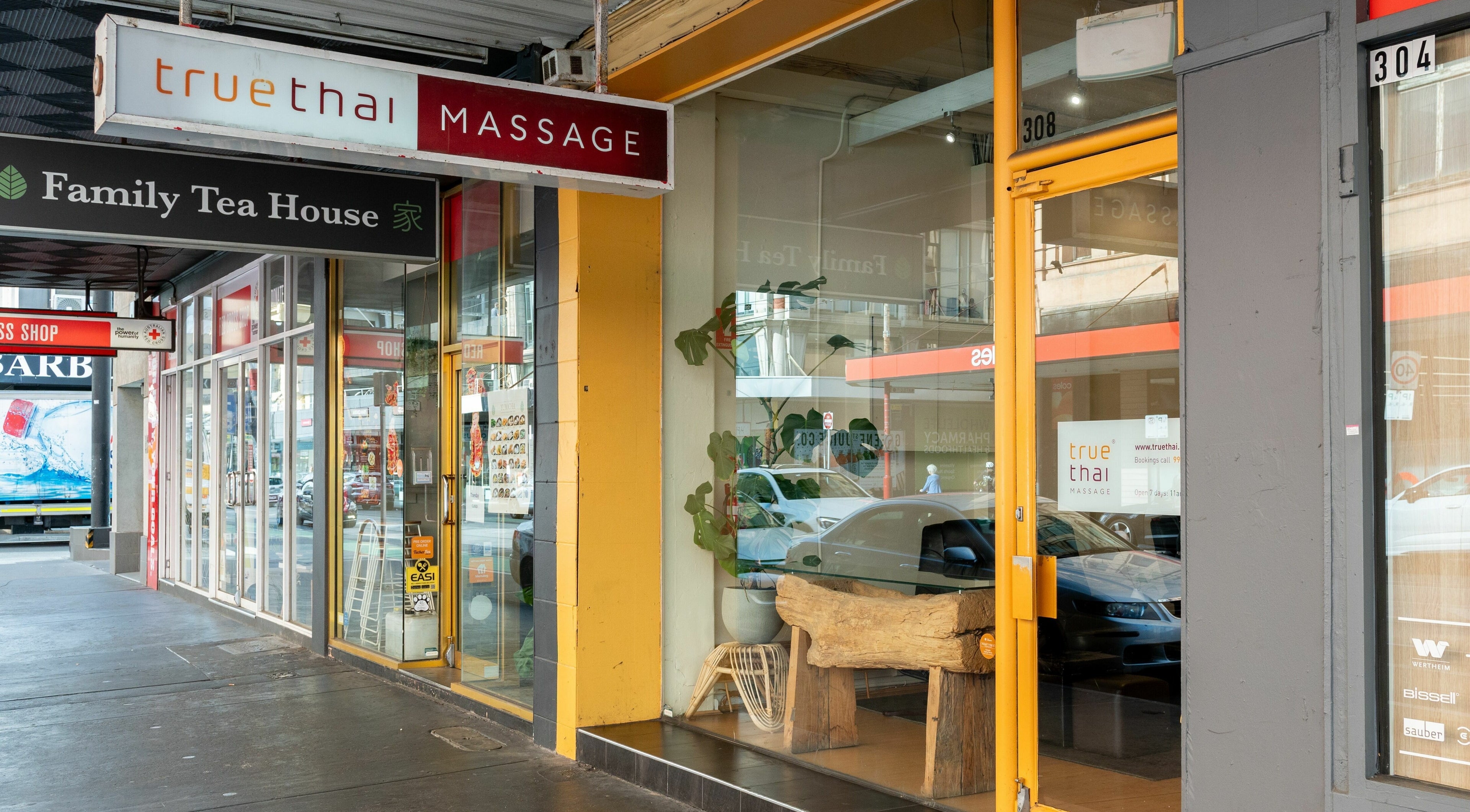 Entrance of Prahran - True Thai Massage at Prahran, VIC, AU, showcasing its welcoming storefront and signage.