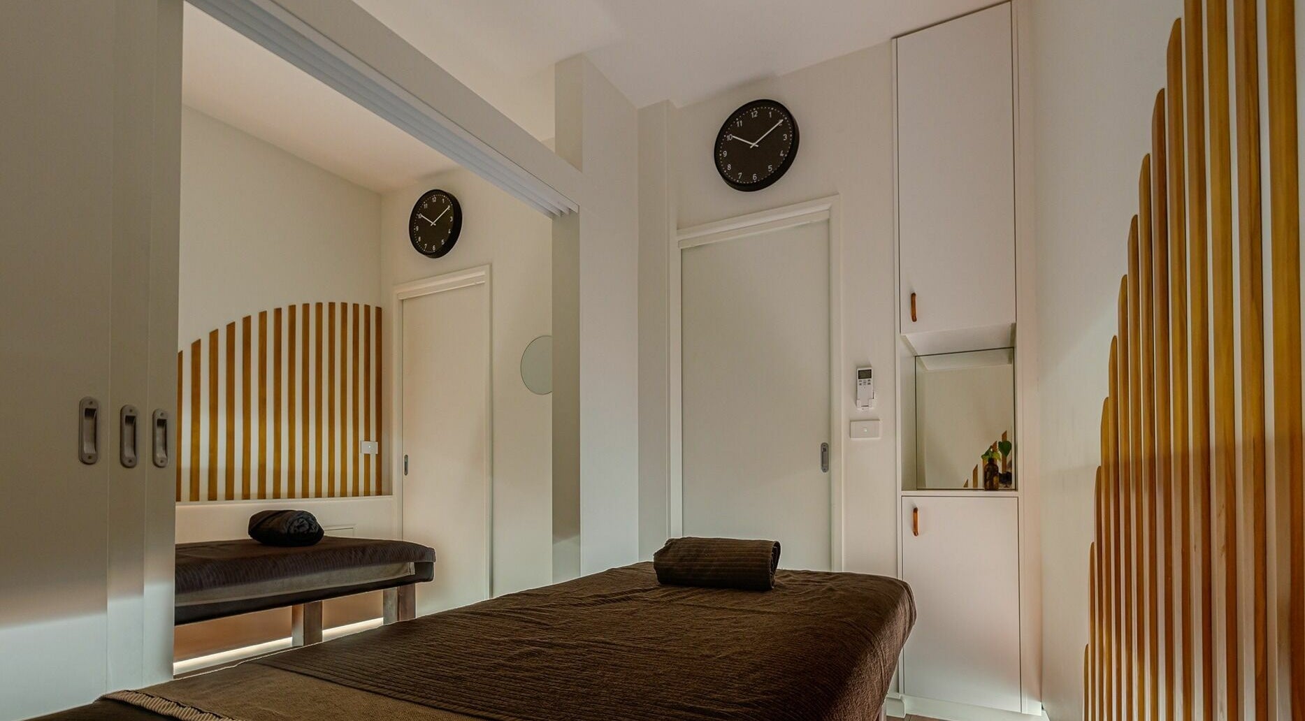 Serene massage room at City True Thai Massage, Melbourne, VIC, AU featuring soothing decor and tranquil atmosphere.