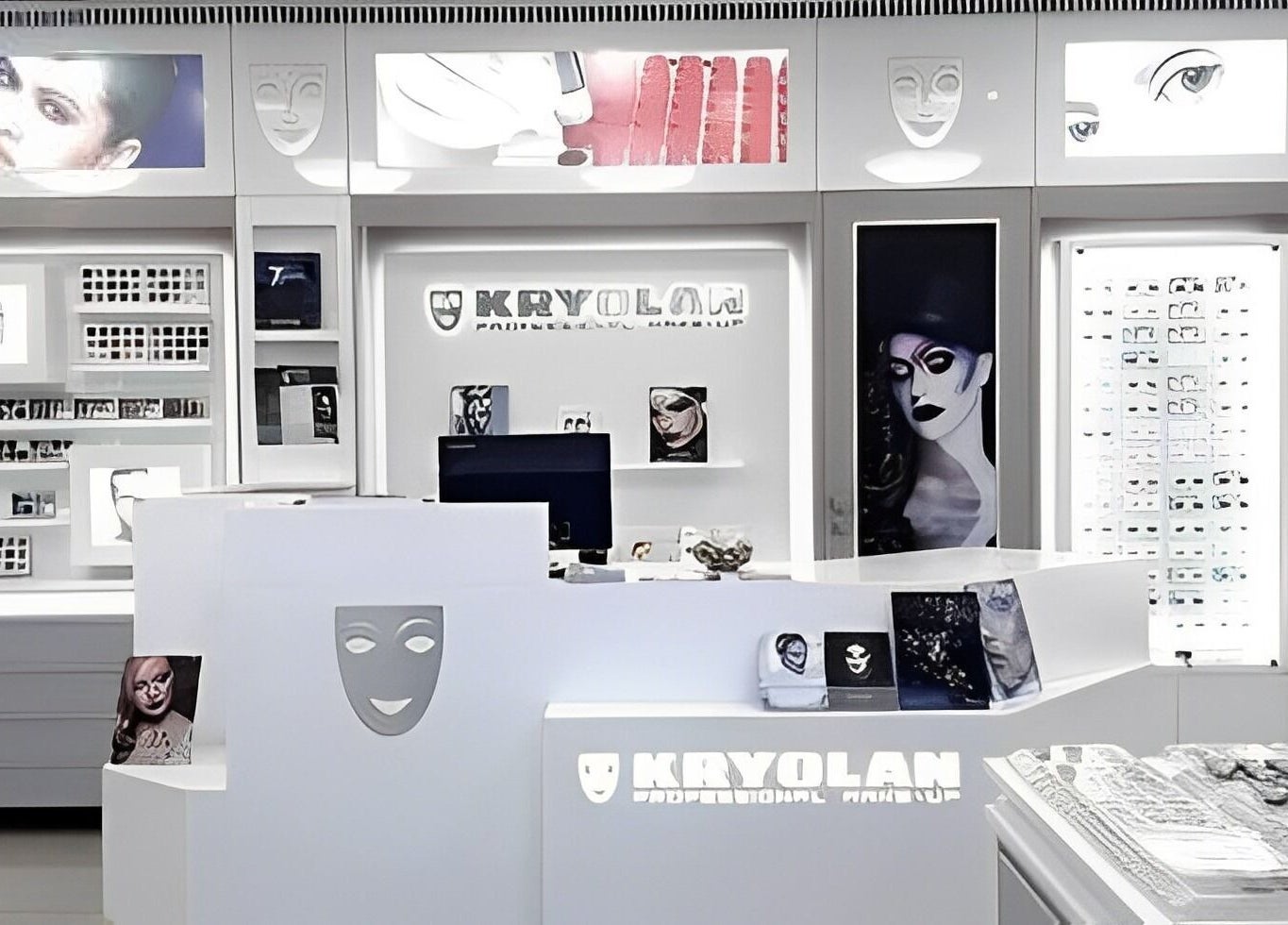 Kryolan Professional Makeup Studio - Darlinghurst, Sydney, New South Wales, AU, showcasing sleek cosmetics setup.