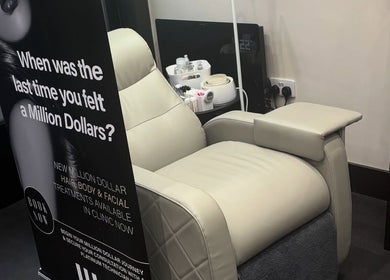 Comfortable treatment chair at The Solar Skin Club Ramsgate, Ramsgate, England, GB. Feel a Million Dollars here.