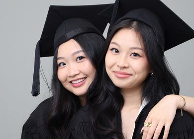 Graduates at Photonow @ Centrepoint, Singapore, Singapore, SG celebrating their achievements in style.