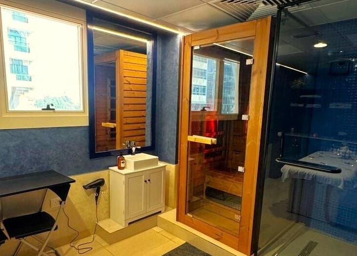 Modern sauna room at Luminary Spa (Premium Ladies Salon & Spa), Abu Dhabi, Abu Dhabi, AE offering luxurious relaxation.