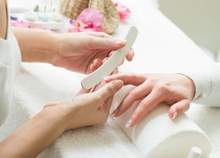Calm manicure session at Blossom Luxury Home Spa by Luminary Home Spa, Abu Dhabi, Abu Dhabi, AE.