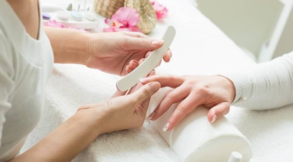 Calm manicure session at Blossom Luxury Home Spa by Luminary Home Spa, Abu Dhabi, Abu Dhabi, AE.