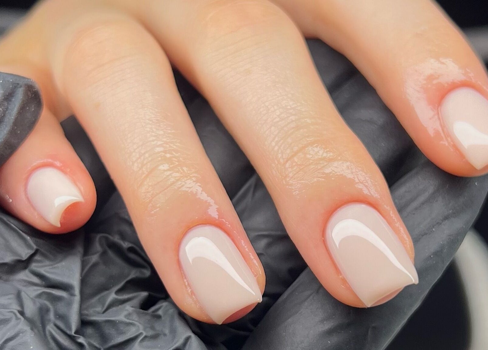 Freshly manicured nails at Byleahhm in Osgodby, England, GB, showcasing elegant nail design.