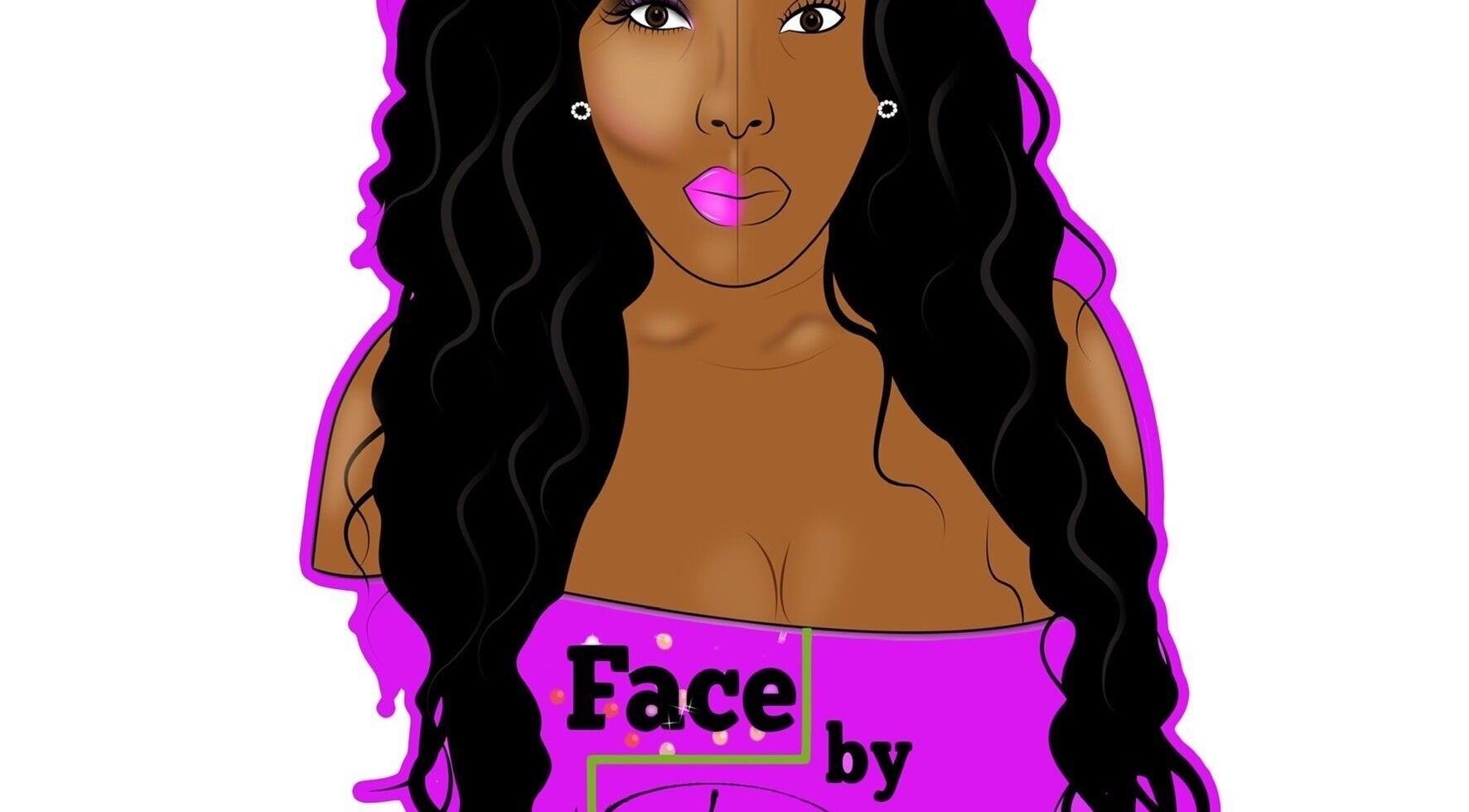 Artistic logo for Facebydrea in Kingston, St. Andrew Parish, JM featuring a stylized woman.