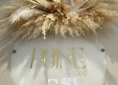 Poise Studio logo with pampas arrangement at Rawmarsh, England, GB. Stylish elegance for wellness seekers.