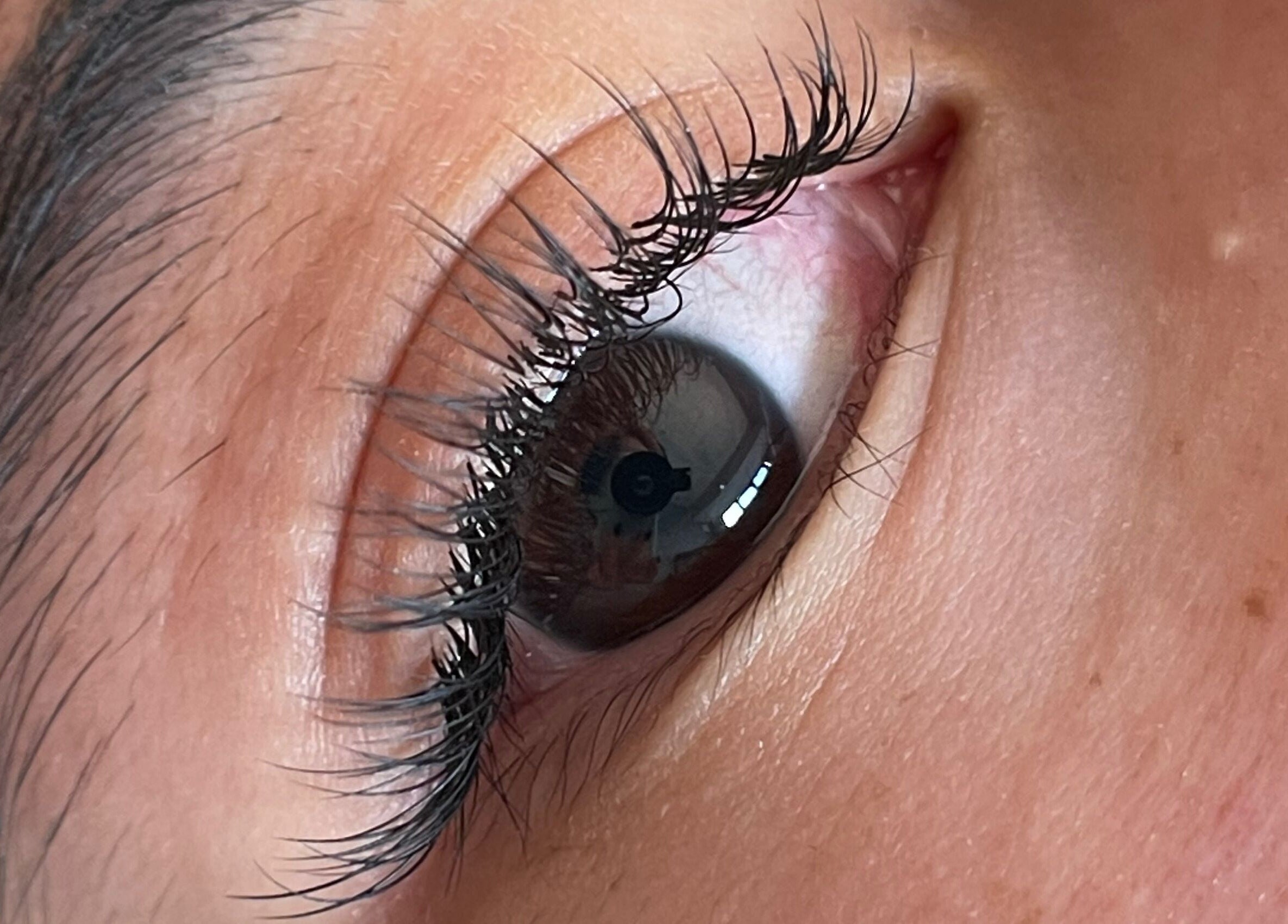 Close-up of elegant lashes at Sleeping Beauty Lashes and Brows, Swords, County Dublin, IE.