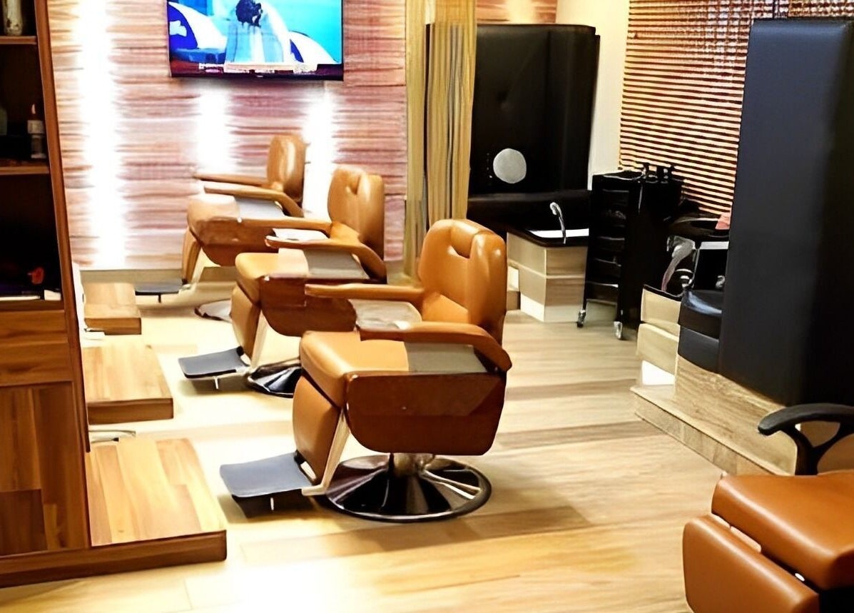 Elegant salon seating at Studio Stylish, Lagos, Lagos, NG offering a premium wellness experience.