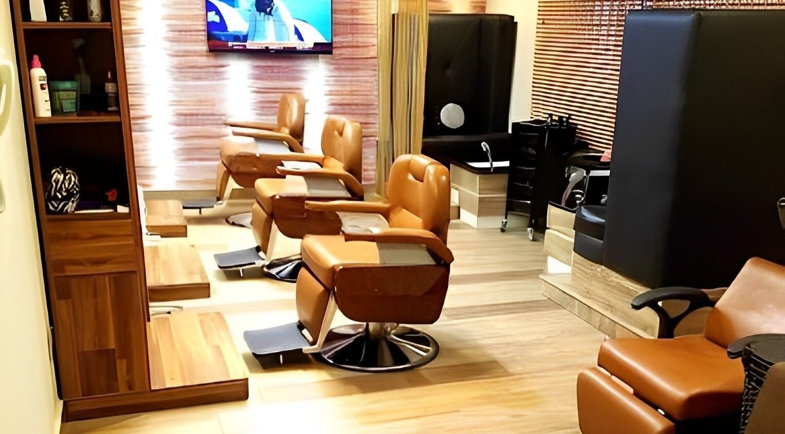 Elegant salon seating at Studio Stylish, Lagos, Lagos, NG offering a premium wellness experience.
