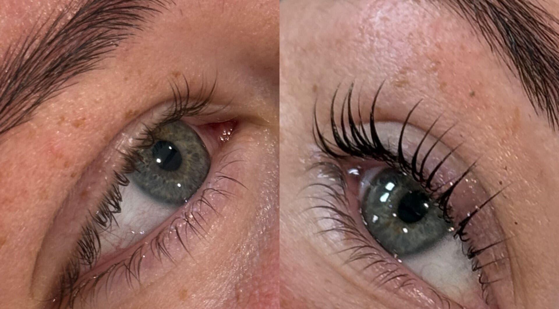 Eyelash enhancement at Home Of Beauty By Holly- Donington, Donington, England, GB. Before and after results.