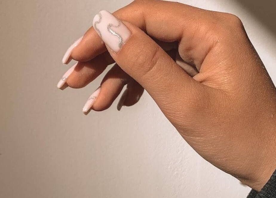 Chic manicure design at Bombshell Beauty Malta - INA SPA, Tas-Sliema, MT, showcasing stylish nail art.