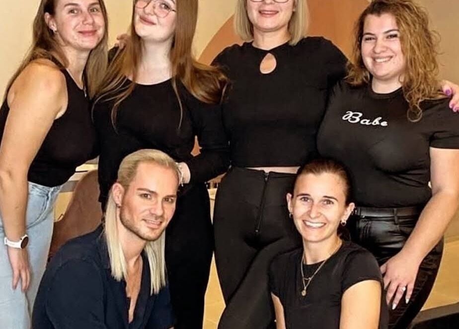 Friendly team at Bombshell Nail, Hair & Beauty Bar Malta, Tas-sliema, MT ready to welcome clients.