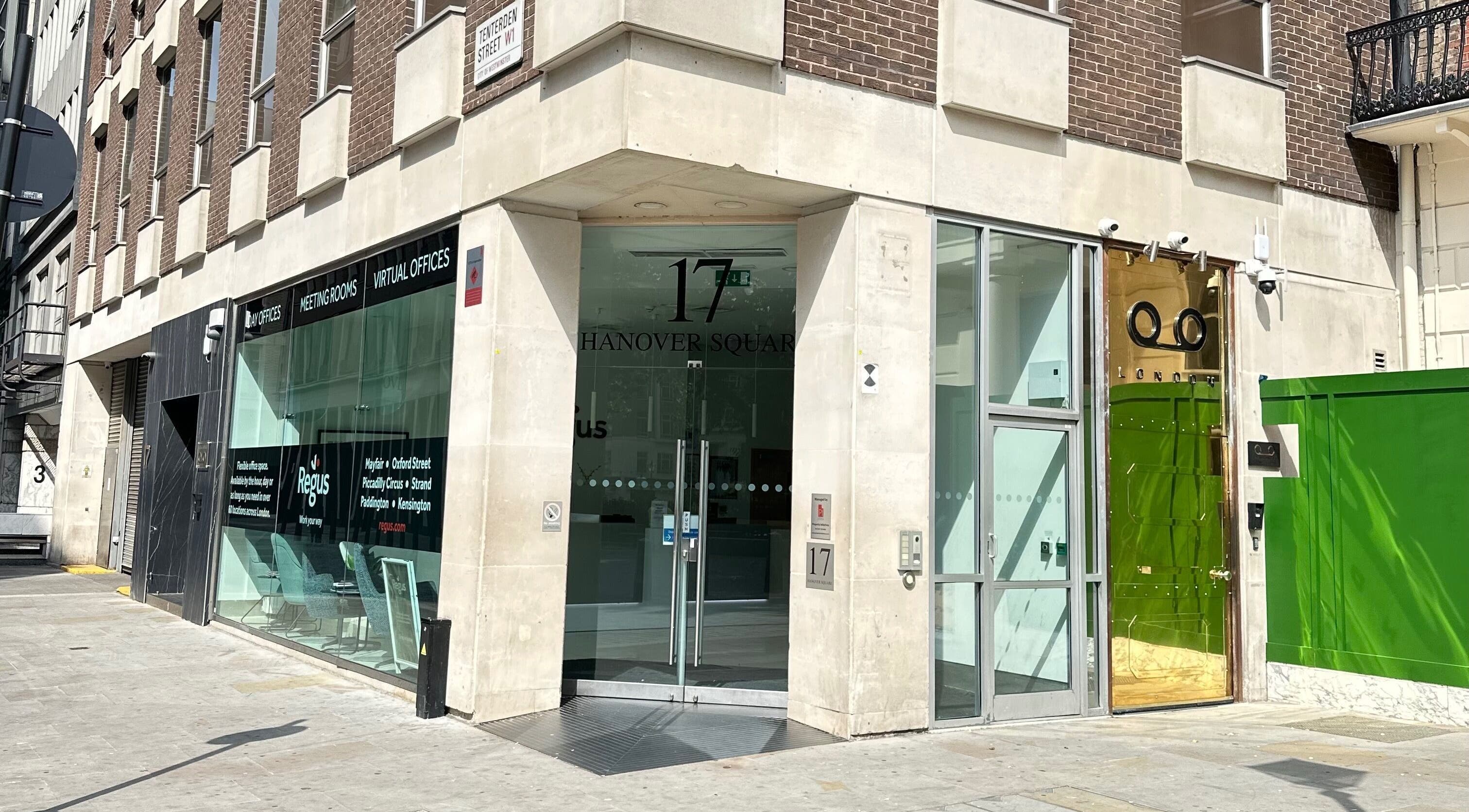 Front view of Inhype Beauty at 17 Hanover Square, London, England, GB featuring a modern exterior.