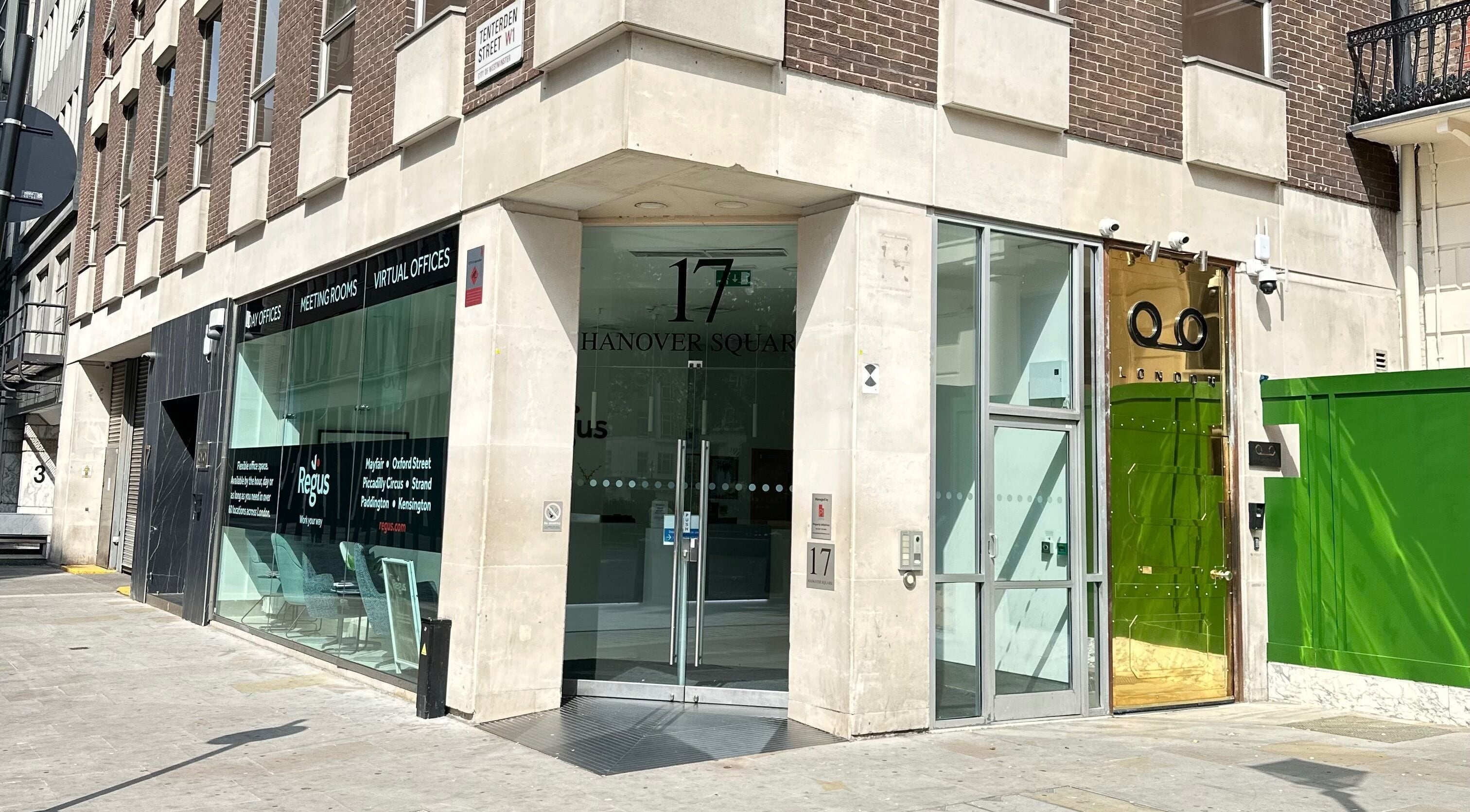 Front view of Inhype Beauty at 17 Hanover Square, London, England, GB featuring a modern exterior.