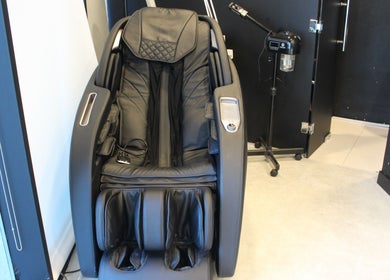 Luxury massage chair at The Barber House - JLT, Dubai, Dubai, AE offering premium relaxation services.