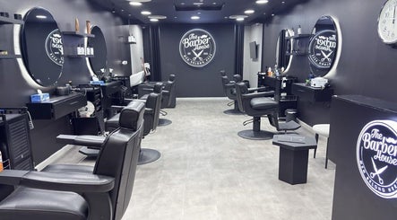 Modern interior of The Barber House - Dubai Marina, showcasing sleek chairs in Dubai, Dubai, AE.