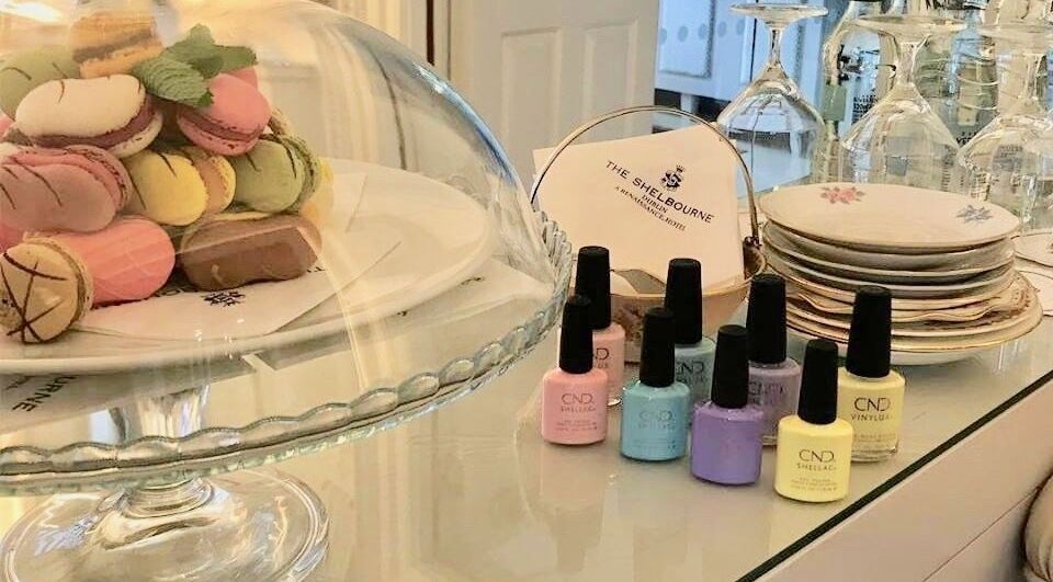 Colorful macarons and nail polishes at Rinn Neimhe Carrick, Carrick-On-Shannon, County Leitrim, IE.