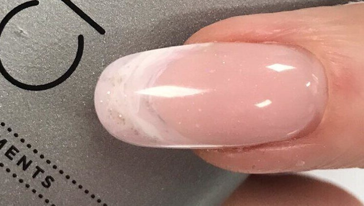 Close-up of polished nail showcasing elegant manicure at Rinn Neimhe Ballinamore, Ballinamore, County Leitrim, IE.