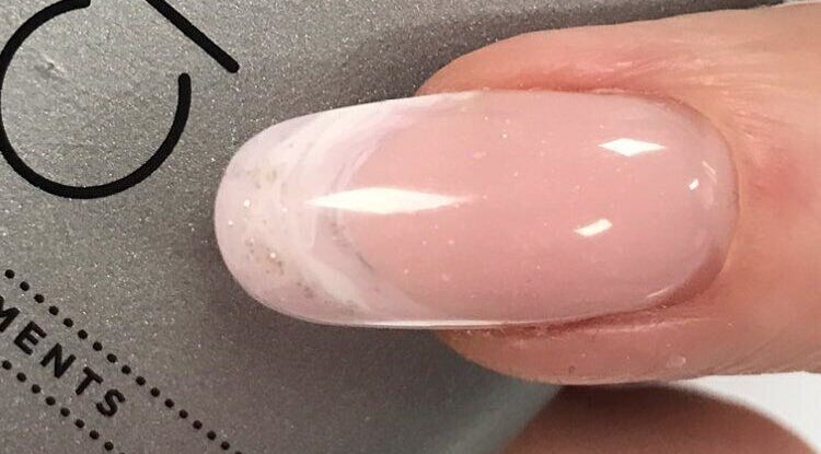 Close-up of polished nail showcasing elegant manicure at Rinn Neimhe Ballinamore, Ballinamore, County Leitrim, IE.