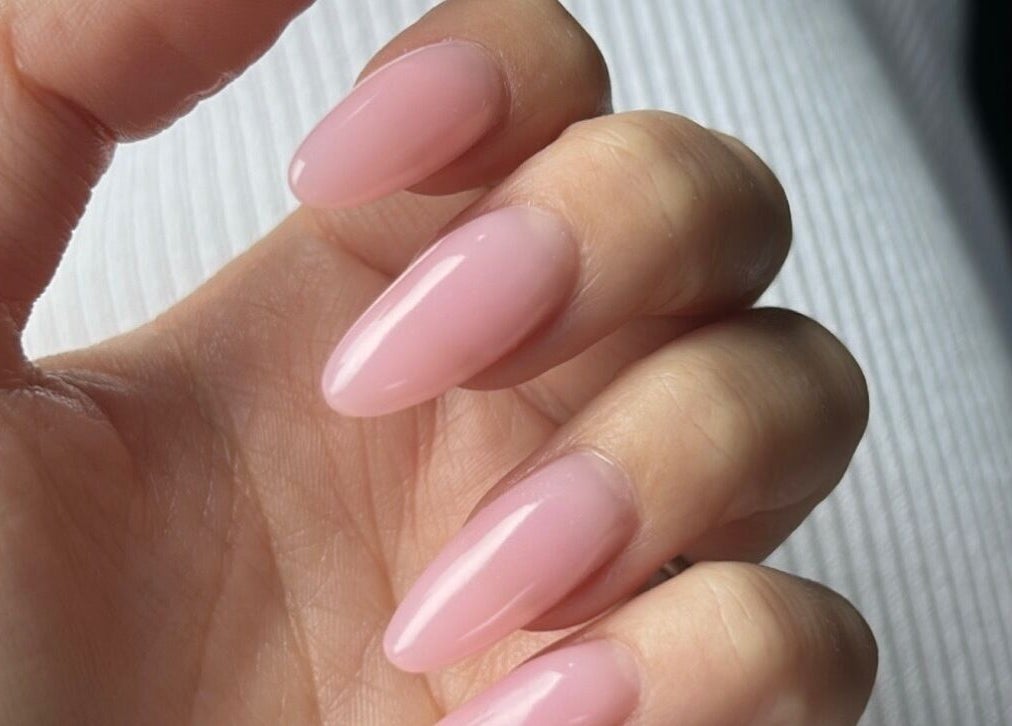 Close-up of elegant pink manicure at BOA Beauty Bar Fourways Mall in Sandton, Gauteng, ZA.