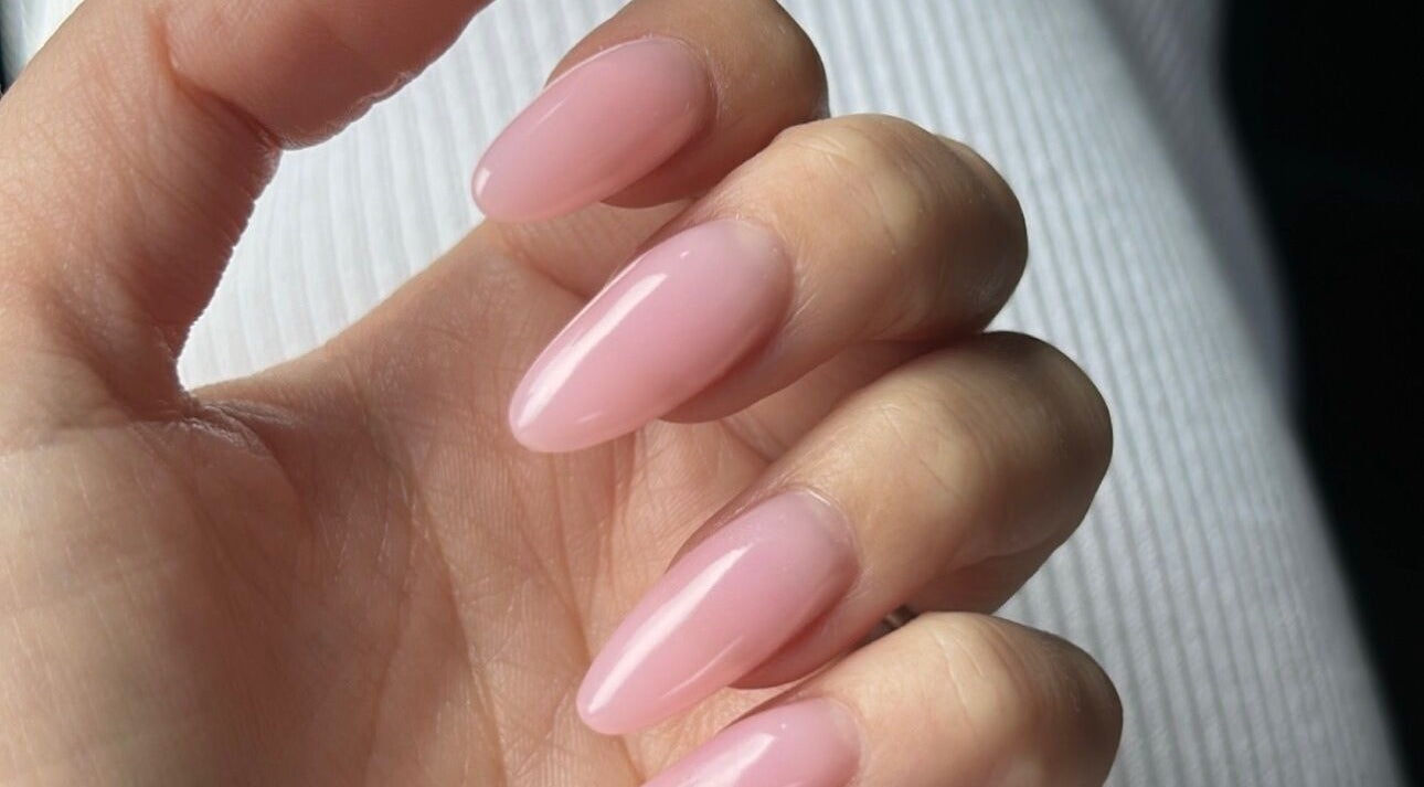 Close-up of elegant pink manicure at BOA Beauty Bar Fourways Mall in Sandton, Gauteng, ZA.