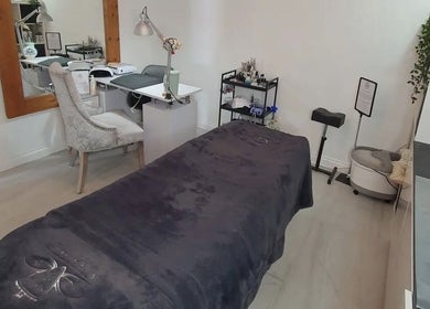 Relaxing treatment room at Beauty by Anita, Tyldesley, England, GB, designed for ultimate comfort.