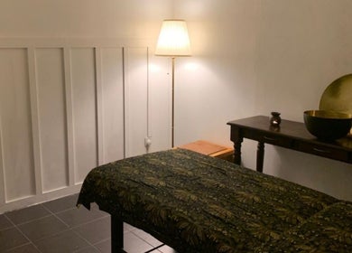 Peaceful therapy room at Tulip Spa and Beauty Seri Iskandar, Seri Iskandar, Perak, MY, featuring a cozy massage bed.
