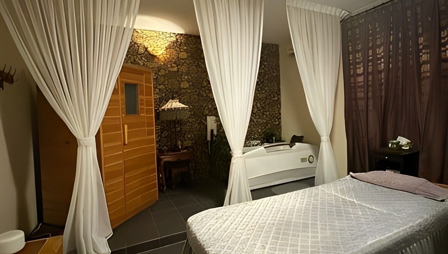 Luxurious spa room at Tulip Spa and Beauty Seri Iskandar, Seri Iskandar, Perak, MY with elegant decor.