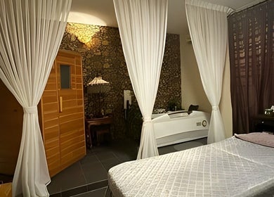 Luxurious spa room at Tulip Spa and Beauty Seri Iskandar, Seri Iskandar, Perak, MY with elegant decor.