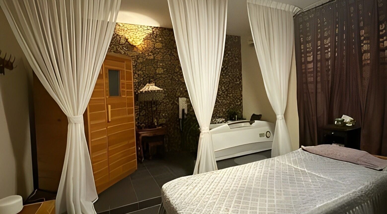 Luxurious spa room at Tulip Spa and Beauty Seri Iskandar, Seri Iskandar, Perak, MY with elegant decor.
