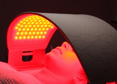LED therapy session at SILKMUSE Laser & Skin in Uddingston, Scotland, GB enhances skin rejuvenation.