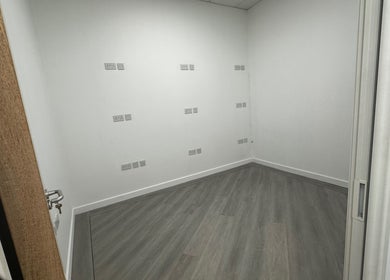 Modern empty room with wooden floor at Pixy Beauty, Stafford, England, GB.