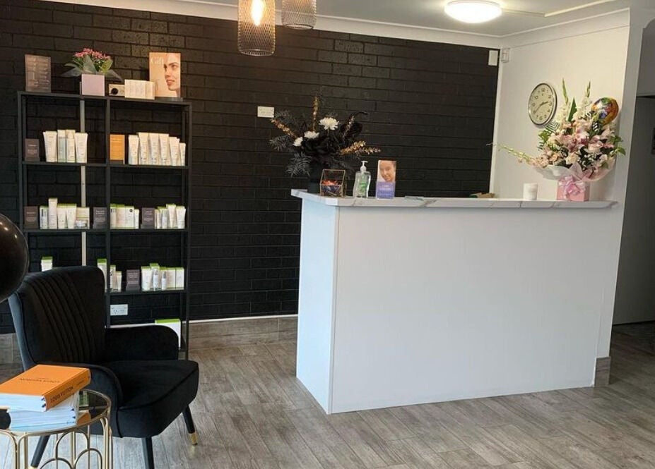 Reception area at Laser and Skin by Mabelle in Seven Hills, New South Wales, AU with modern decor.