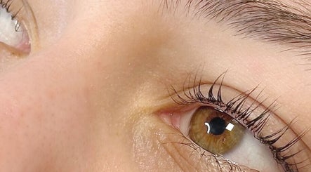 Close-up of beautifully styled lashes at RS Artistry at S18 Face Clinic, Dronfield, England, GB.