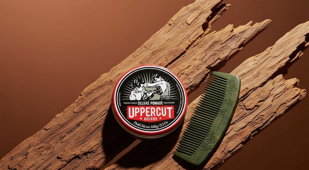 Uppercut Deluxe pomade and comb at The Good Barbers - Europaallee, Zürich, Zürich, CH.