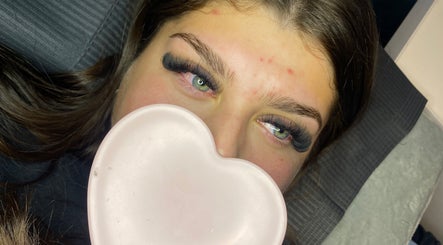 Close-up of eyelash extensions at Official Lash Bandit, Bolton, England, GB showcasing a flawless lash treatment.