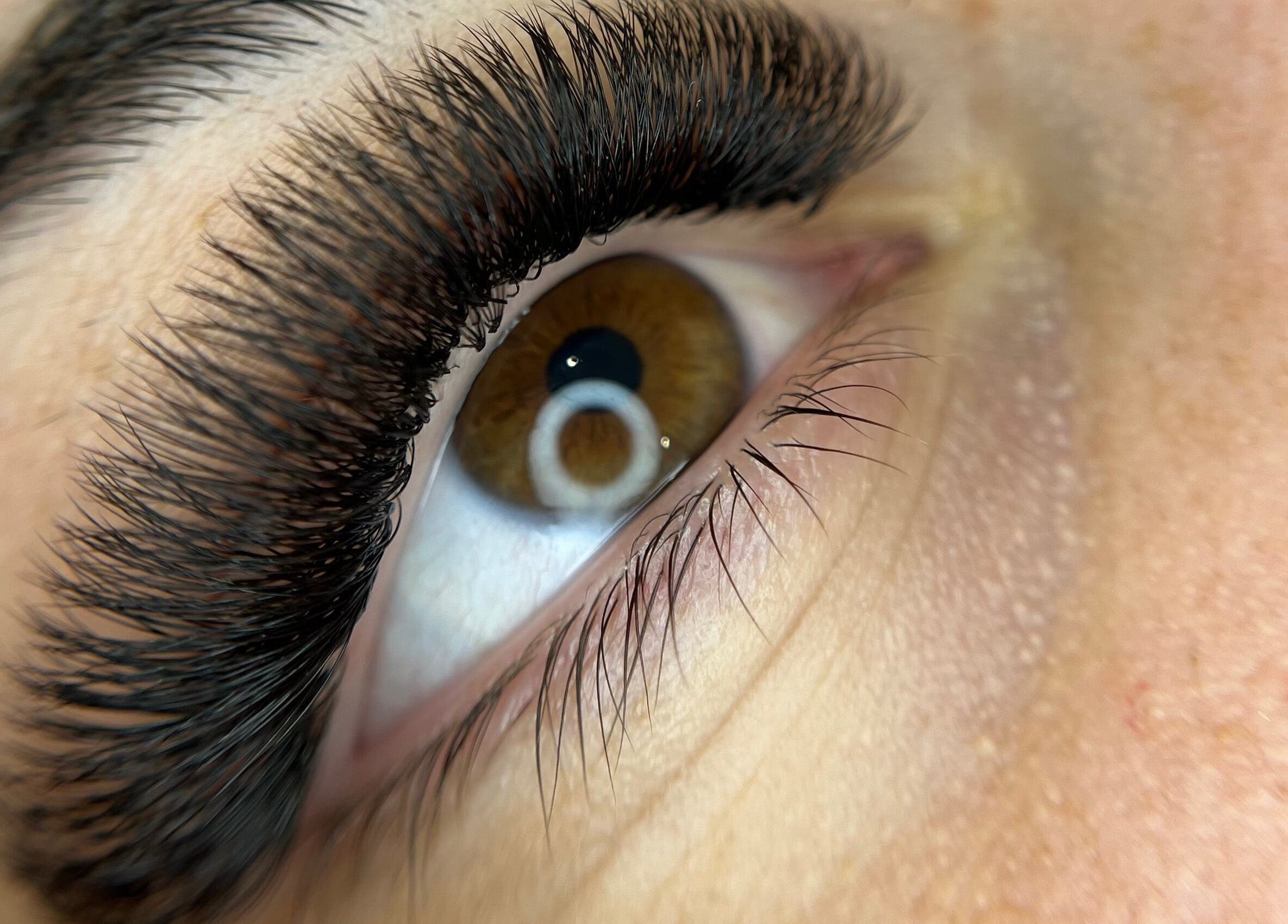 Close-up of expertly applied lashes at Azure Lashes and Beauty, Paradise, South Australia, AU.